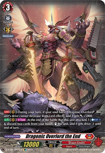 Dragonic Overlord the End (D-BT05/SP01EN) [Triumphant Return of the Brave Heroes] | Pegasus Games WI