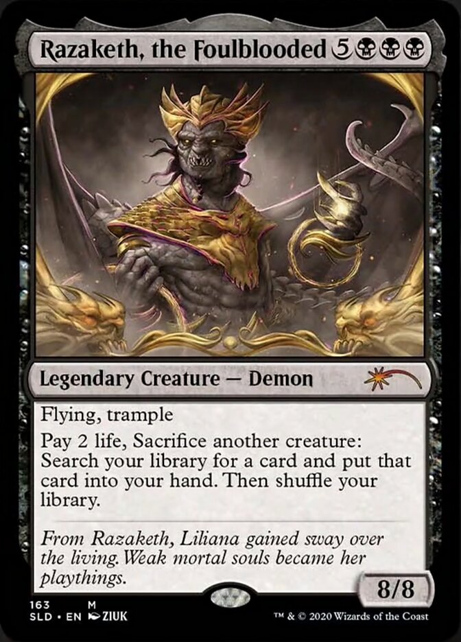 Razaketh, the Foulblooded (Foil Etched) [Secret Lair Drop Series] | Pegasus Games WI