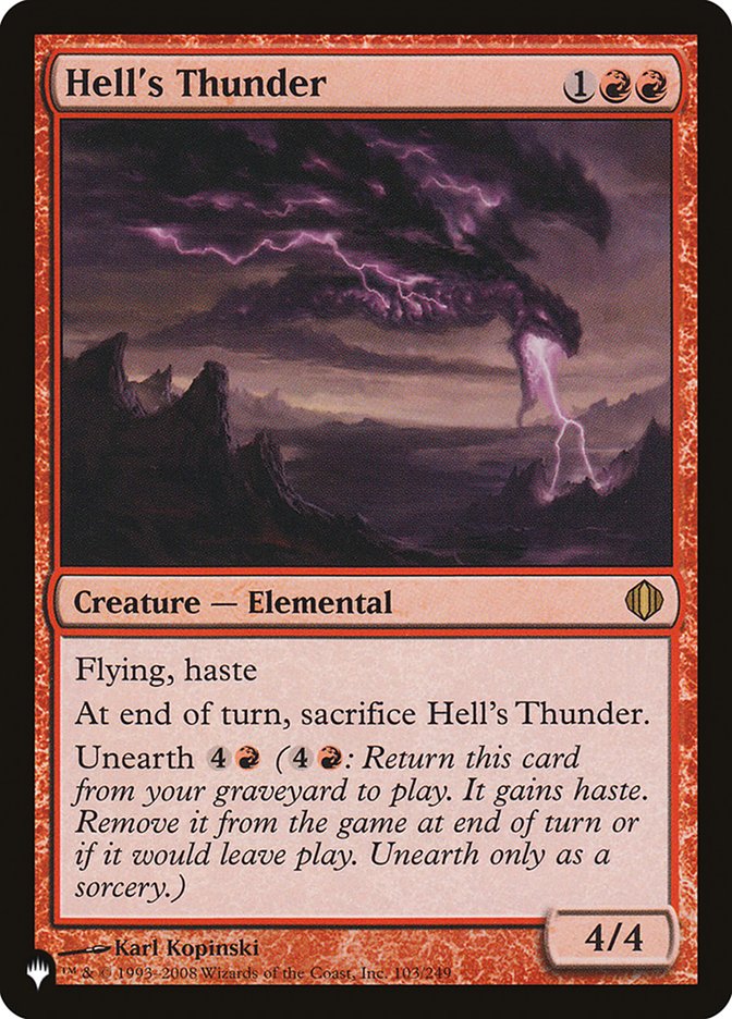 Hell's Thunder [The List] | Pegasus Games WI