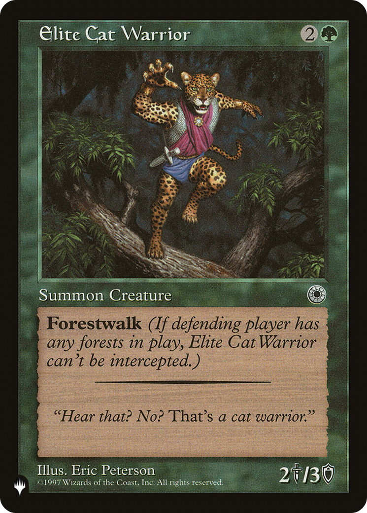 Elite Cat Warrior (Flavor Text) [The List Reprints] | Pegasus Games WI