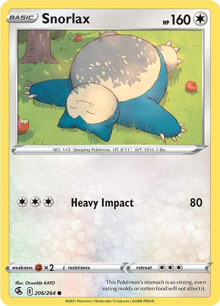 Snorlax (206/264) [Sword & Shield: Fusion Strike] | Pegasus Games WI