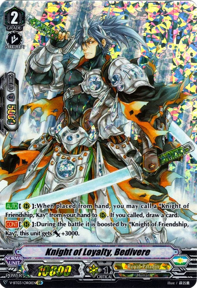 Knight of Loyalty, Bedivere (V-BT03/OR01EN) [Miyaji Academy CF Club] | Pegasus Games WI