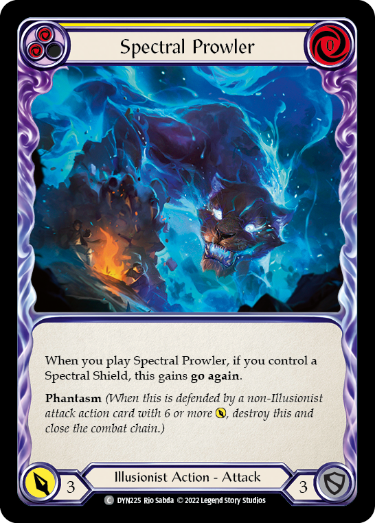 Spectral Prowler (Yellow) [DYN225] (Dynasty)  Rainbow Foil | Pegasus Games WI