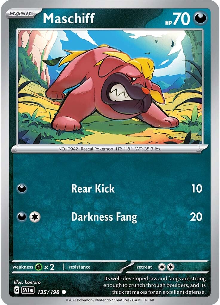 Maschiff (135/198) [Scarlet & Violet: Base Set] | Pegasus Games WI