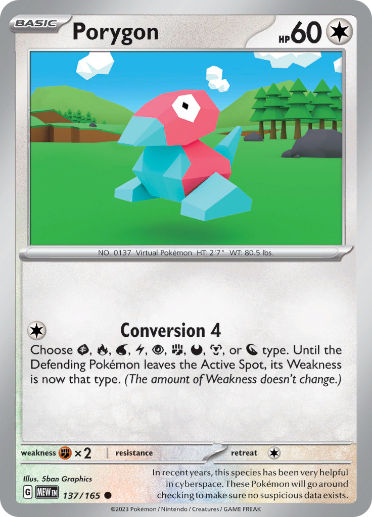 Porygon (137/165) [Scarlet & Violet 151] | Pegasus Games WI