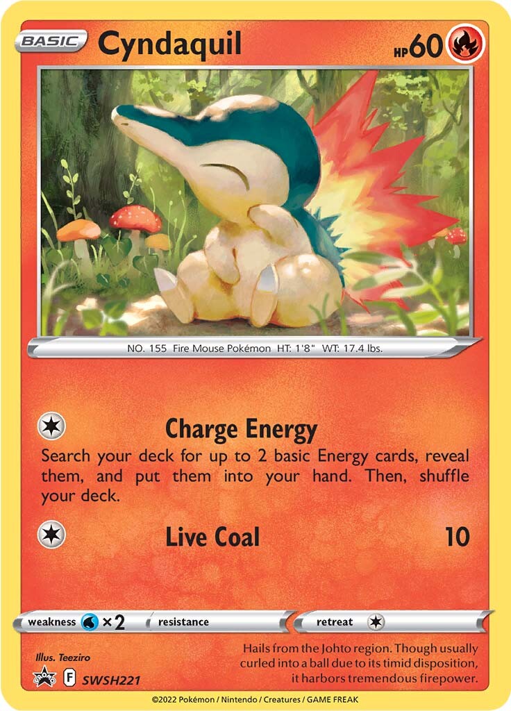 Cyndaquil (SWSH221) [Sword & Shield: Black Star Promos] | Pegasus Games WI