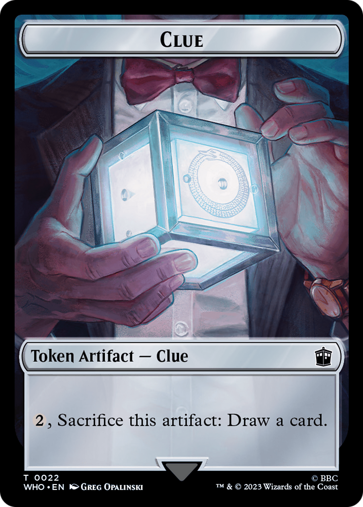 Horse // Clue (0022) Double-Sided Token [Doctor Who Tokens] | Pegasus Games WI