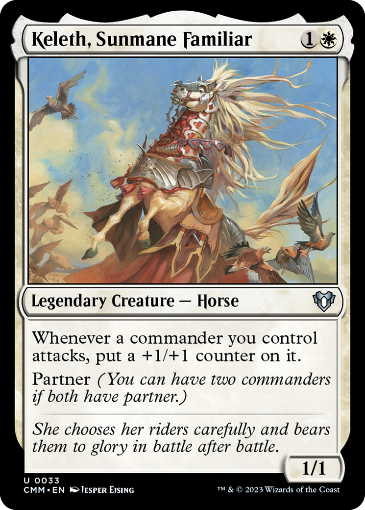 Keleth, Sunmane Familiar [Commander Masters] | Pegasus Games WI