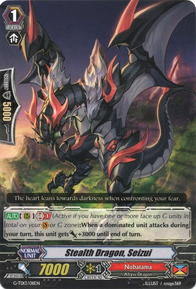 Stealth Dragon, Seizui (G-TD13/011EN) [Evil Eye Sovereign] | Pegasus Games WI