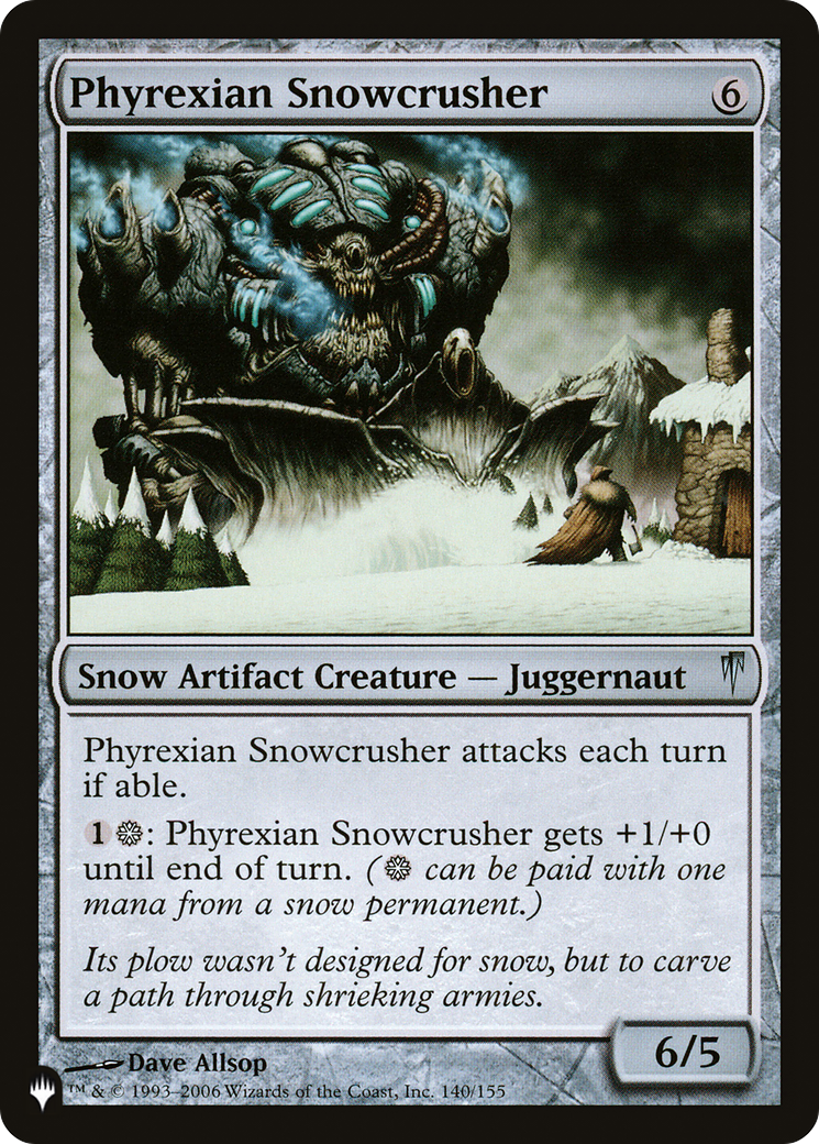 Phyrexian Snowcrusher [The List] | Pegasus Games WI