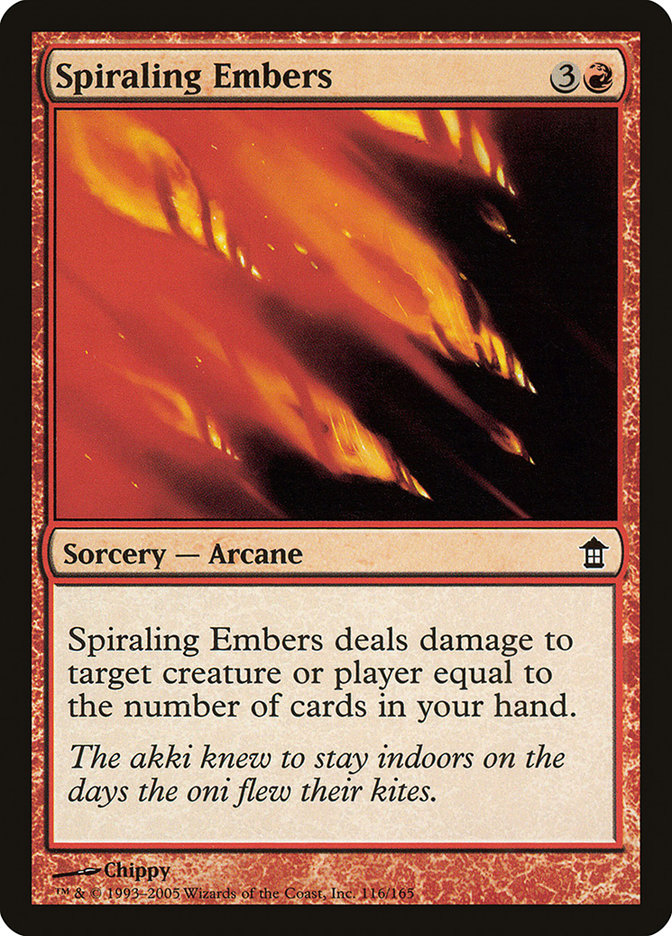 Spiraling Embers [Saviors of Kamigawa] | Pegasus Games WI