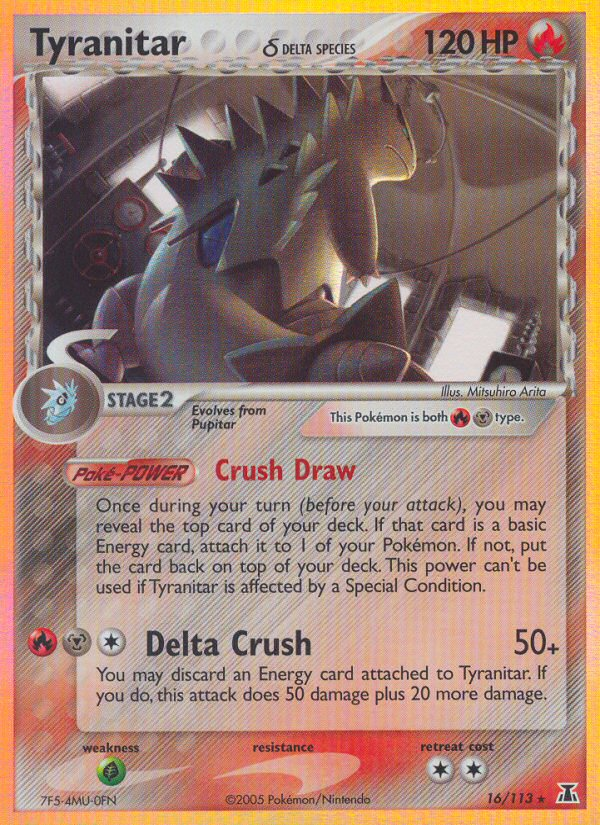 Tyranitar (16/113) (Delta Species) [EX: Delta Species] | Pegasus Games WI