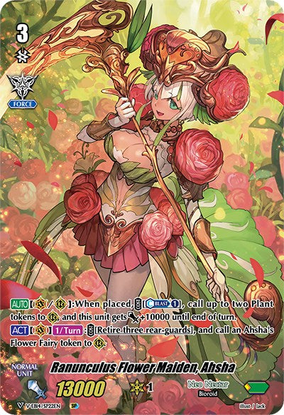 Ranunculus Flower Maiden, Ahsha (V-EB14/SP22EN) [The Next Stage] | Pegasus Games WI