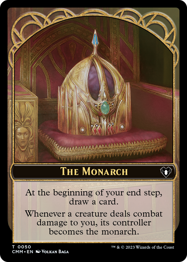 The Monarch // Cat (0005) Double-Sided Token [Commander Masters Tokens] | Pegasus Games WI