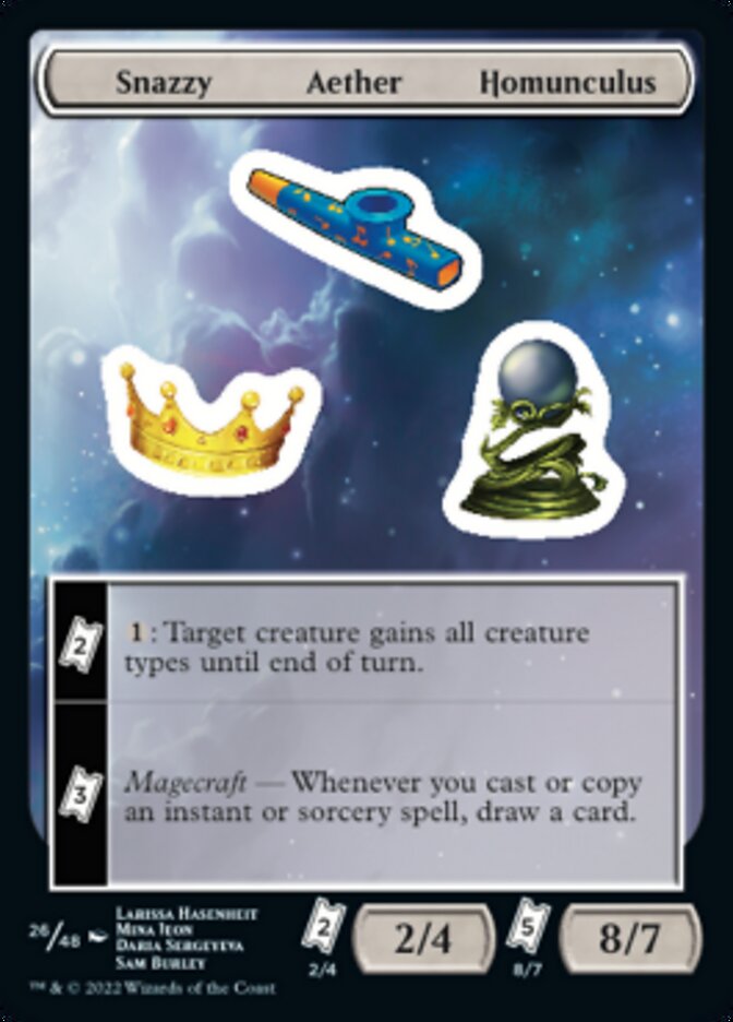 Snazzy Aether Homunculus [Unfinity Stickers] | Pegasus Games WI