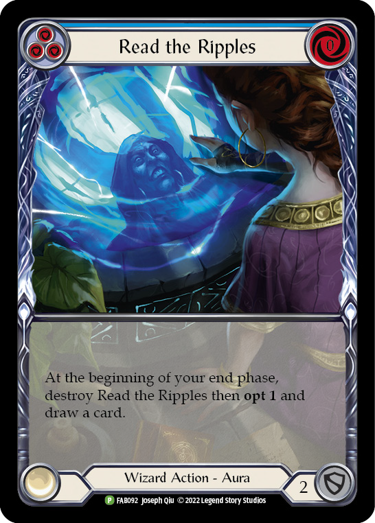 Read the Ripples (Blue) [FAB092] (Promo)  Rainbow Foil | Pegasus Games WI