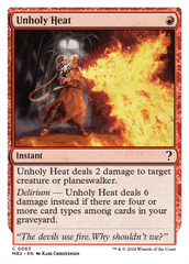 Unholy Heat (White Border) [Mystery Booster 2] | Pegasus Games WI