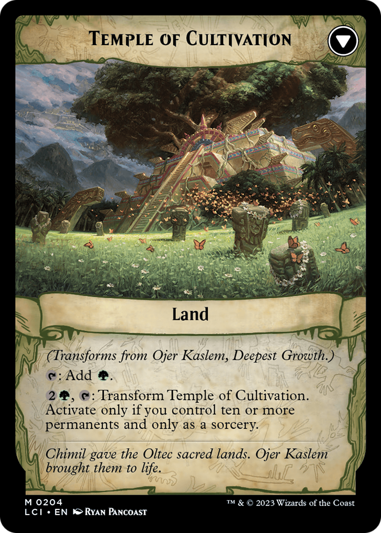 Ojer Kaslem, Deepest Growth // Temple of Cultivation [The Lost Caverns of Ixalan Prerelease Cards] | Pegasus Games WI