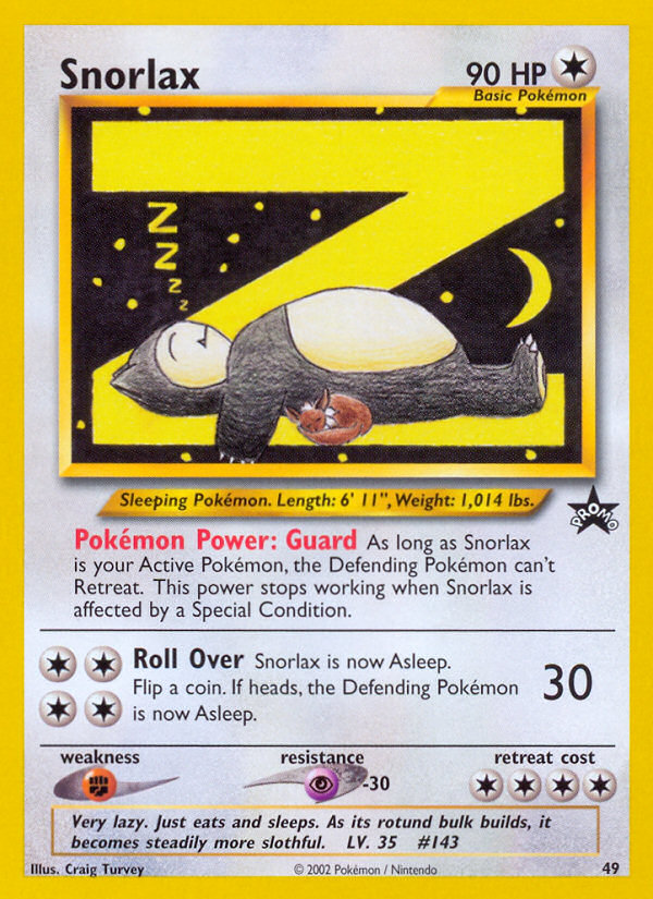 Snorlax (49) [Wizards of the Coast: Black Star Promos] | Pegasus Games WI