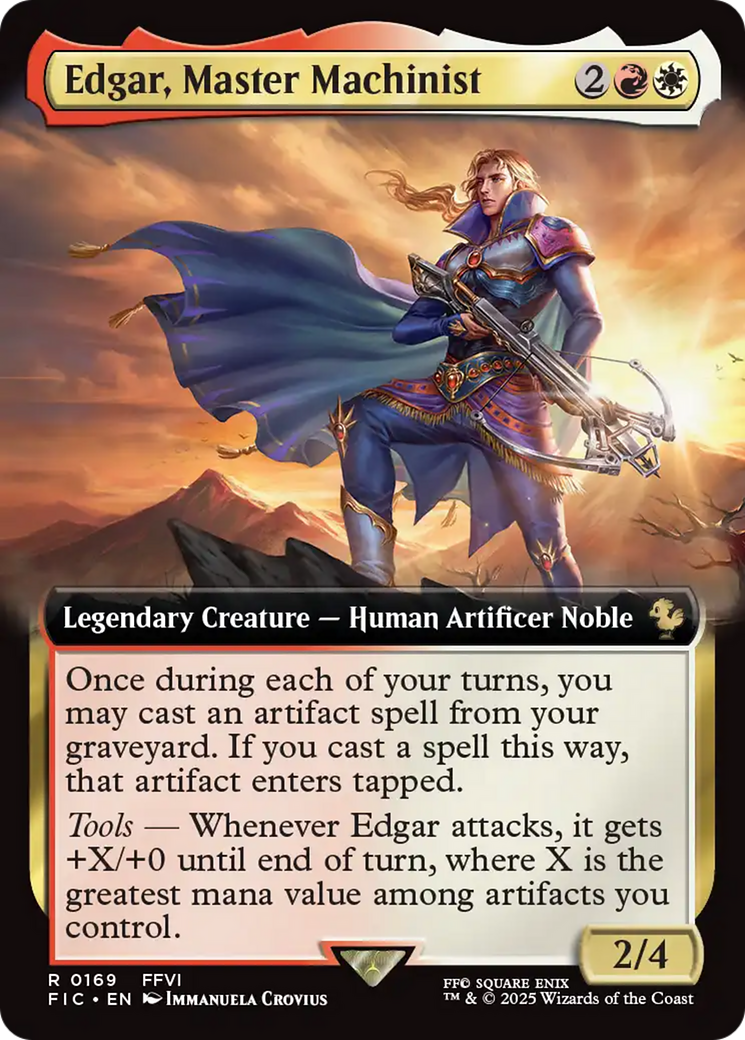Edgar, Master Machinist (Extended Art) [FINAL FANTASY Commander] | Pegasus Games WI