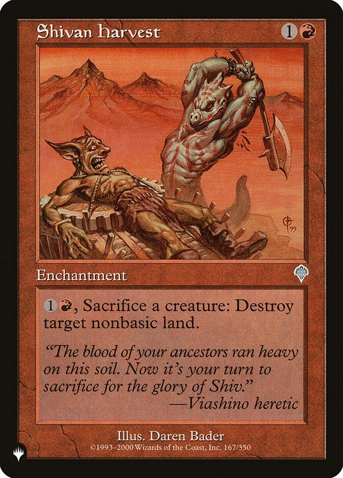 Shivan Harvest [The List] | Pegasus Games WI