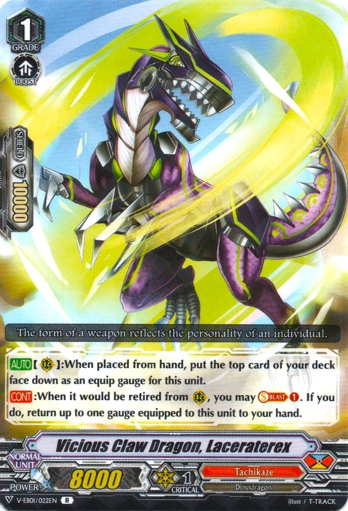 Vicious Claw Dragon, Laceraterex (V-EB01/022EN) [The Destructive Roar] | Pegasus Games WI