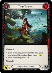 Twin Twisters (Yellow) [EVR048] (Everfest)  1st Edition Rainbow Foil | Pegasus Games WI