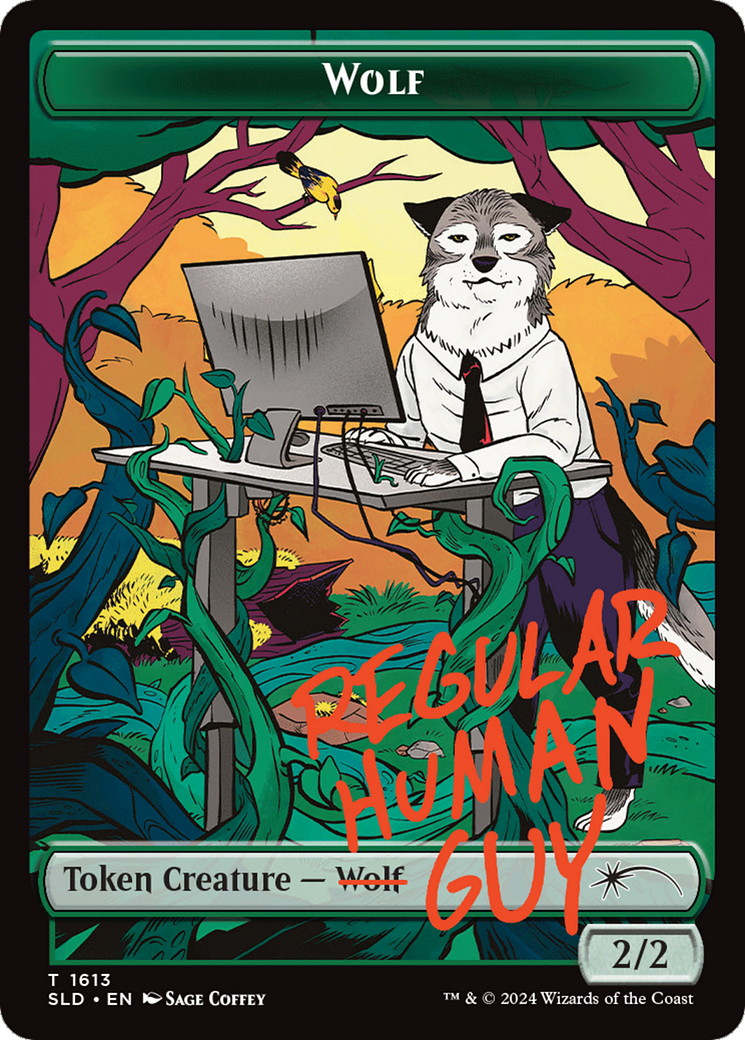Wolf Token [Secret Lair Drop Series] | Pegasus Games WI