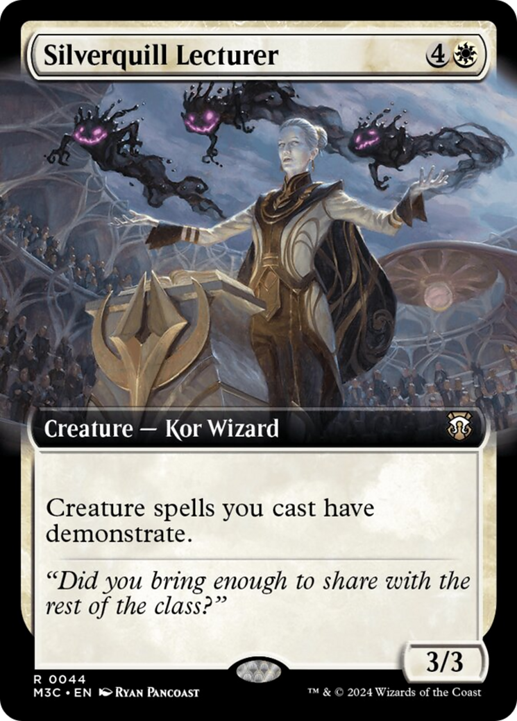 Silverquill Lecturer (Extended Art) (Ripple Foil) [Modern Horizons 3 Commander] | Pegasus Games WI
