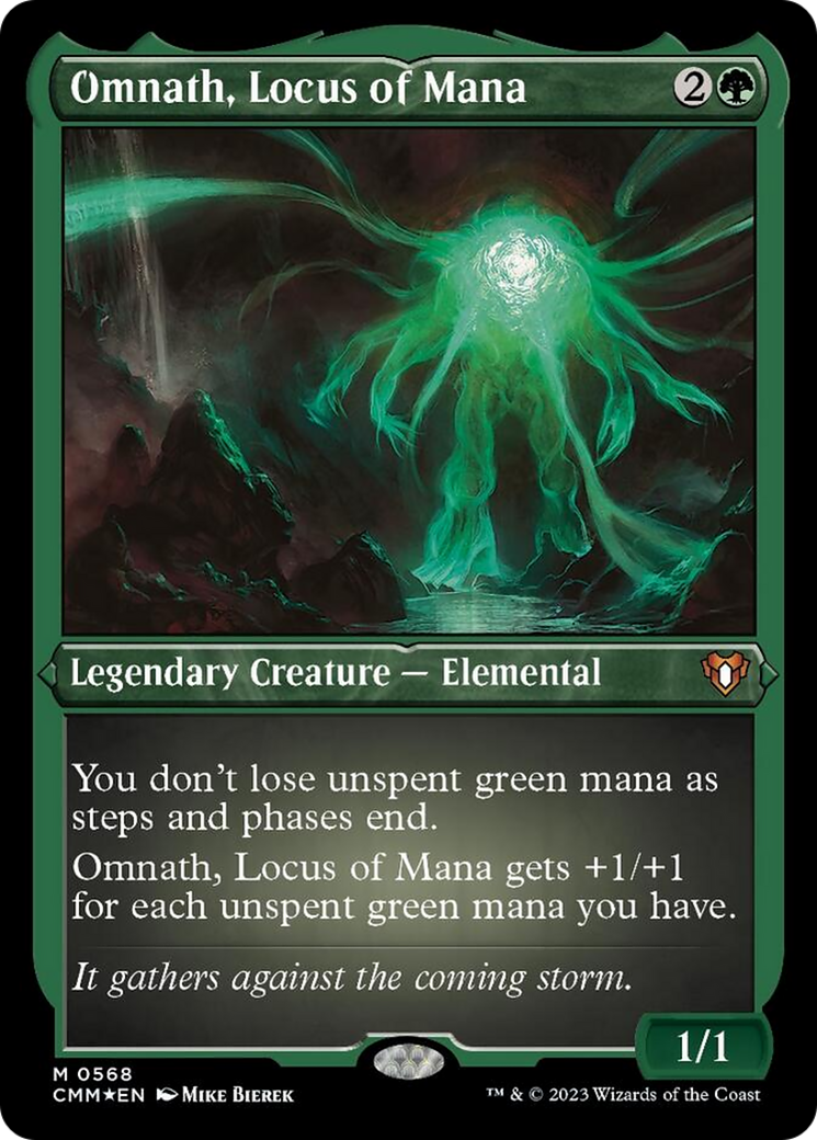 Omnath, Locus of Mana (Foil Etched) [Commander Masters] | Pegasus Games WI