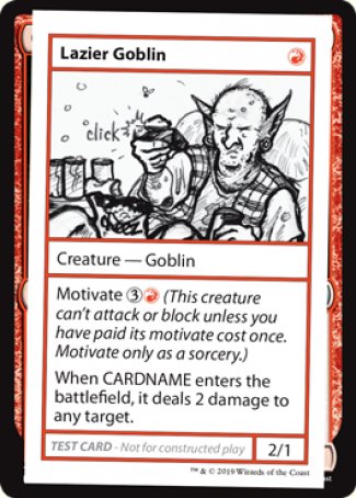 Lazier Goblin (2021 Edition) [Mystery Booster Playtest Cards] | Pegasus Games WI