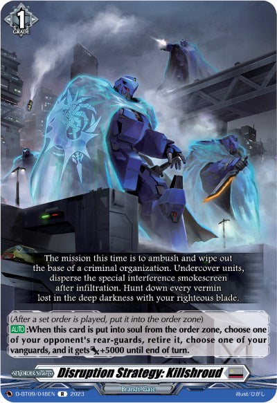 Disruption Strategy: Killshroud (D-BT09/048EN) [Dragontree Invasion] | Pegasus Games WI
