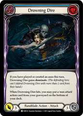 Drowning Dire (Blue) [EVR112] (Everfest)  1st Edition Rainbow Foil | Pegasus Games WI