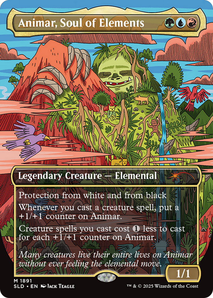 Animar, Soul of Elements (Rainbow Foil) [Secret Lair Drop Series] | Pegasus Games WI