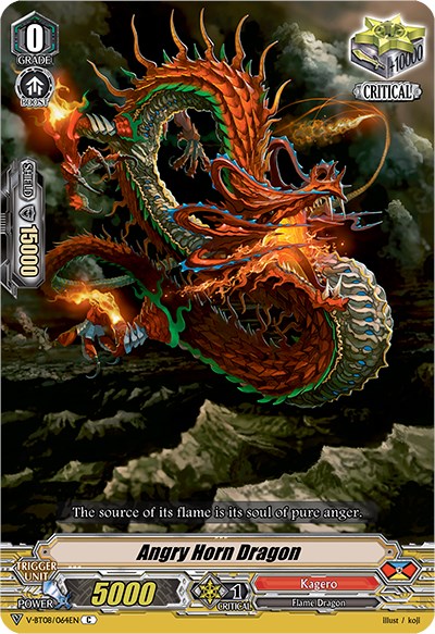 Angry Horn Dragon (V-BT08/064EN C) [Silverdust Blaze] | Pegasus Games WI