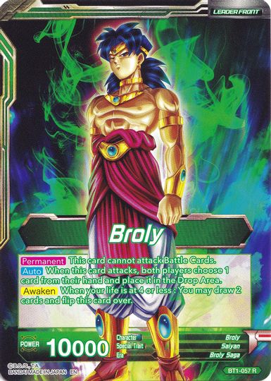 Broly // Broly, The Legendary Super Saiyan (Collector's Selection Vol. 1) (BT1-057) [Promotion Cards] | Pegasus Games WI