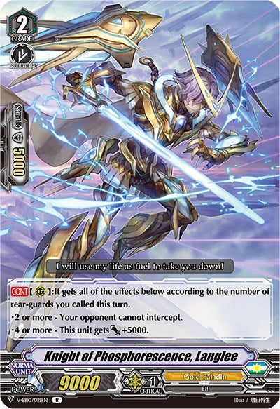 Knight of Phosphorescence, Langlee (V-EB10/021EN) [The Mysterious Fortune] | Pegasus Games WI