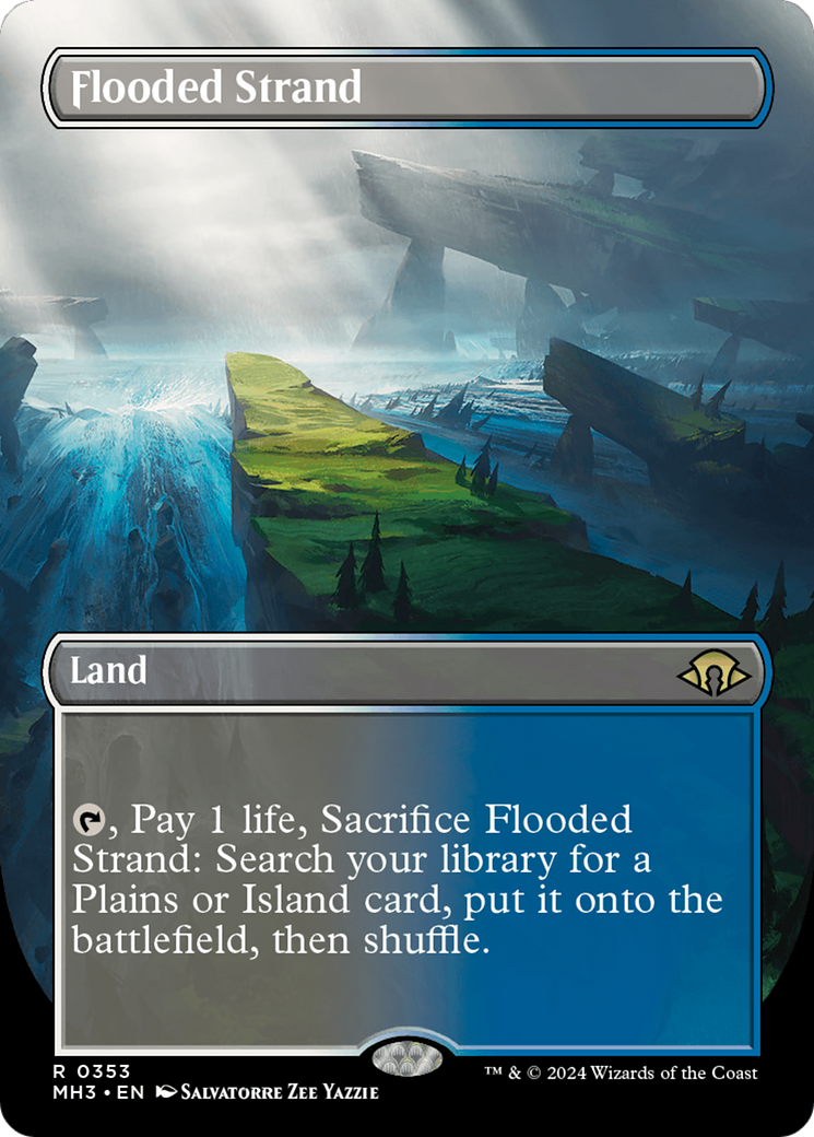 Flooded Strand (Borderless) [Modern Horizons 3] | Pegasus Games WI