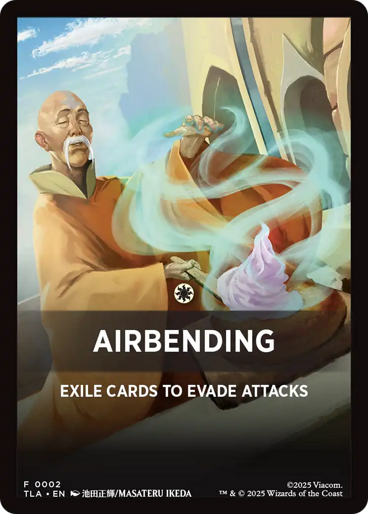 Airbending Theme Card [Avatar: The Last Airbender Tokens] | Pegasus Games WI