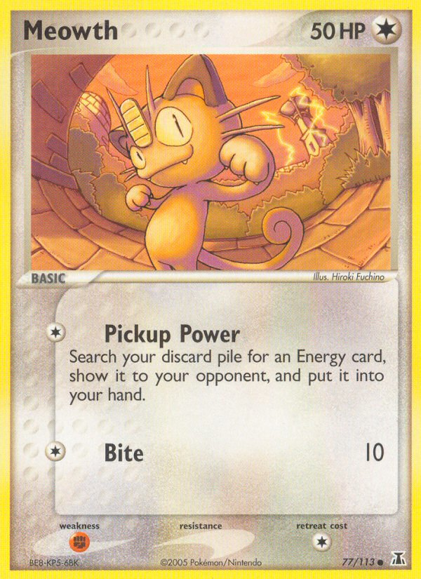 Meowth (77/113) [EX: Delta Species] | Pegasus Games WI