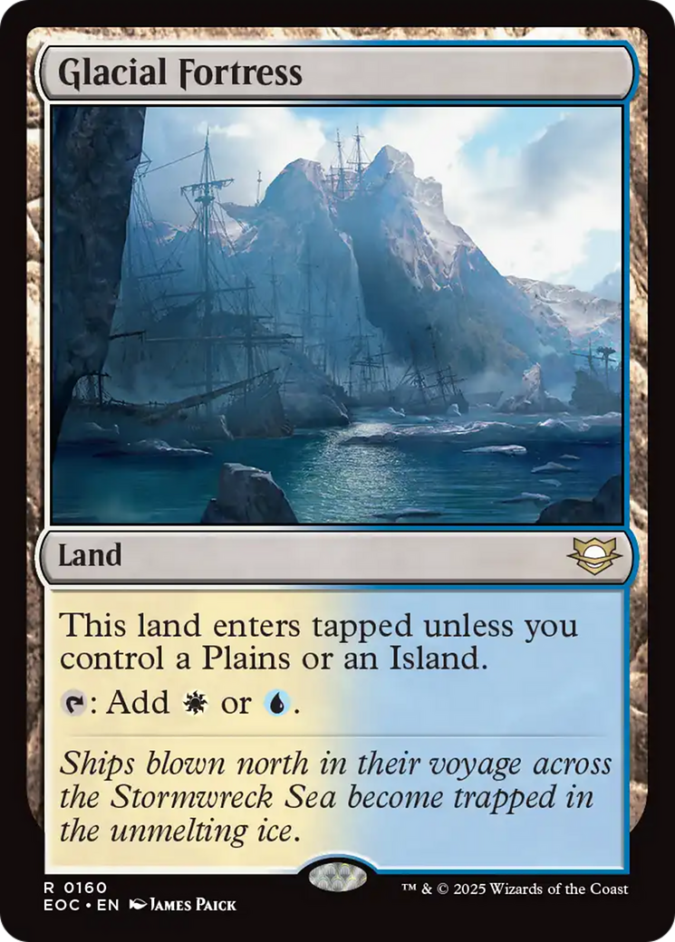 Glacial Fortress [Edge of Eternities Commander] | Pegasus Games WI