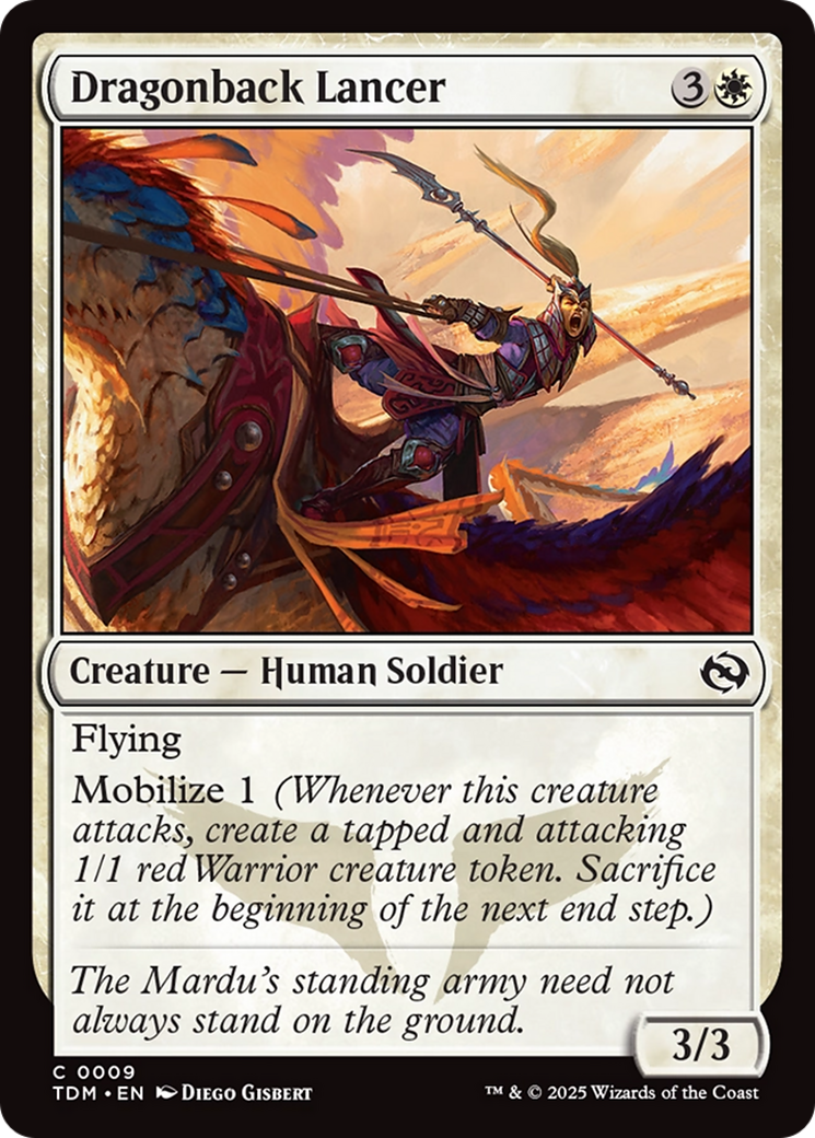 Dragonback Lancer [Tarkir: Dragonstorm] | Pegasus Games WI