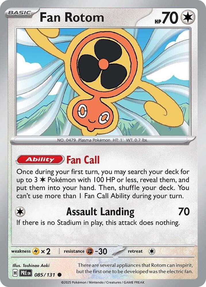 Fan Rotom (085/131) [Scarlet & Violet: Prismatic Evolutions] | Pegasus Games WI