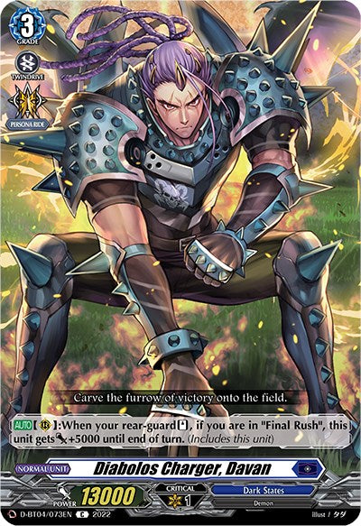 Diabolos Charger, Davan (D-BT04/073EN) [Awakening of Chakrabarthi] | Pegasus Games WI