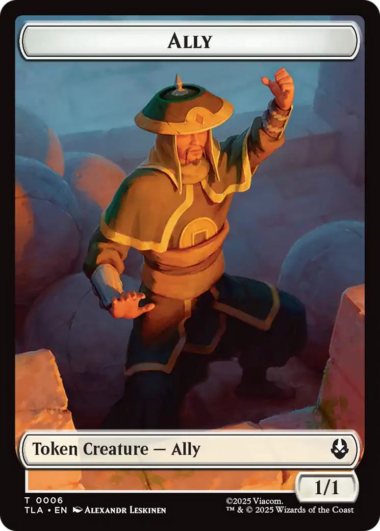 Ally (0006) // Soldier (0002) Double-Sided Token [Avatar: The Last Airbender Tokens] | Pegasus Games WI