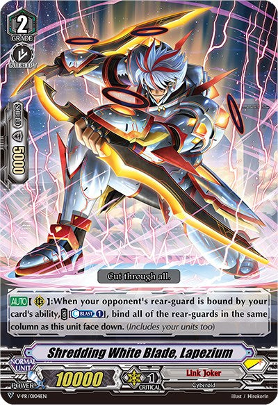 Shredding White Blade, Lapezium (Parallel Foil) (V-PR/0104EN) [V Promo Cards] | Pegasus Games WI