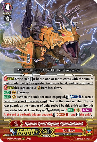 Explosive Tyrant Magnate, Giganotopharaoh (D-PS01/009EN) [P Clan Collection 2022] | Pegasus Games WI