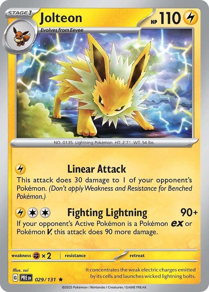 Jolteon (029/131) [Scarlet & Violet: Prismatic Evolutions] | Pegasus Games WI