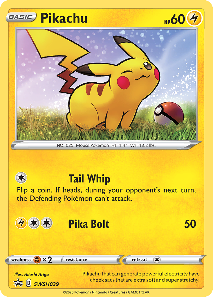 Pikachu (SWSH039) [Sword & Shield: Black Star Promos] | Pegasus Games WI