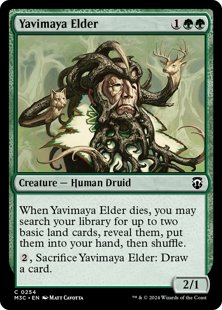 Yavimaya Elder (Ripple Foil) [Modern Horizons 3 Commander] | Pegasus Games WI